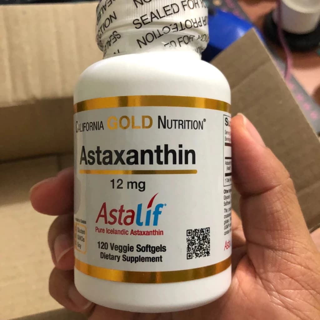 California Gold Nutrition Astaxanthin 12 mg แอสตาแซนธิน ซอฟต์เจล Softgel 30/120 เม็ด AstaLif Pure Icelandic astaxanthin 12 mg สารสกัด สาหร่ายฮีมาโตค็อกคัส พลูวิเอลิส สาหร่ายสีแดง Haematococcus https://lnwchill.com