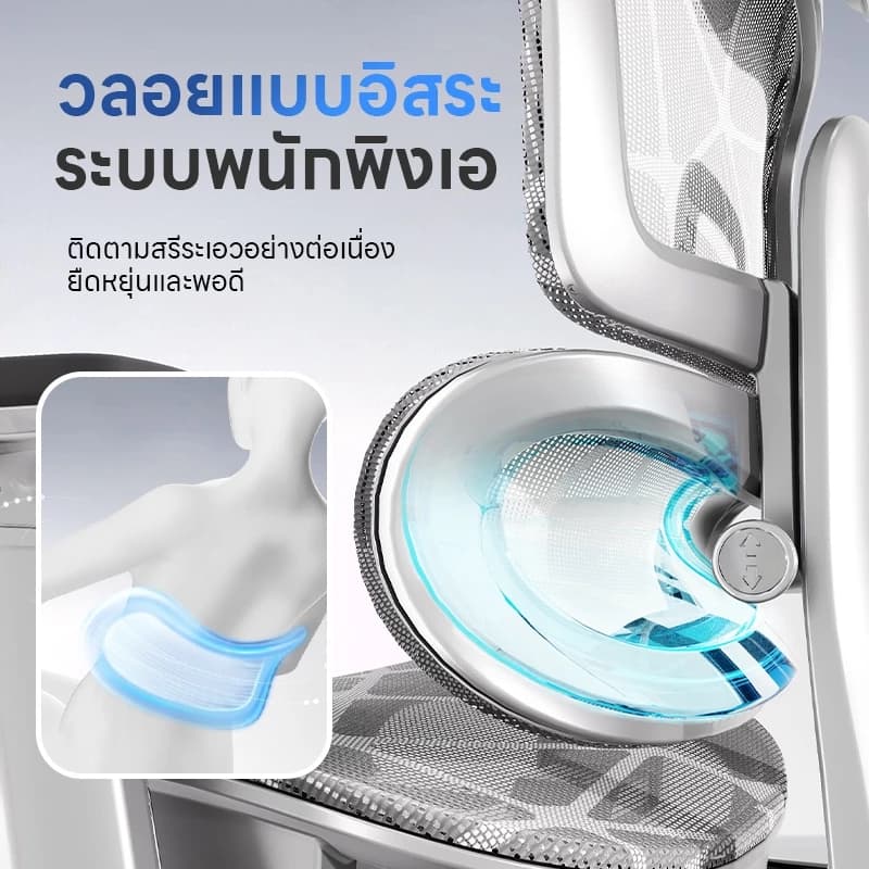 Xpanse รุ่น XP-100IS เก้าอี้สุขภาพตาข่ายไอซ์ซิลค์ ปรับพนักพิงรองรับสรีระ ออกแบบตามหลักสรีรศาสตร์ เพื่อการนั่งทำงานที่สบายและลดอาการปวดหลังอย่างมีประสิทธิภาพ https://lnwchill.com