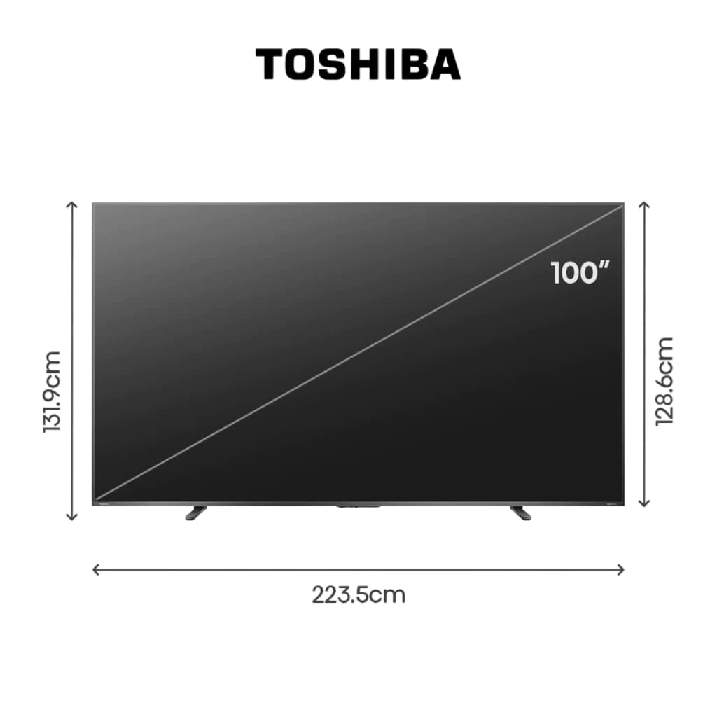 TOSHIBA TV 100Z570NP ทีวี 100 นิ้ว 144Hz 4K Ultra HD Game Mode VIDAA HDR10+ Quantum Dot TV https://lnwchill.com