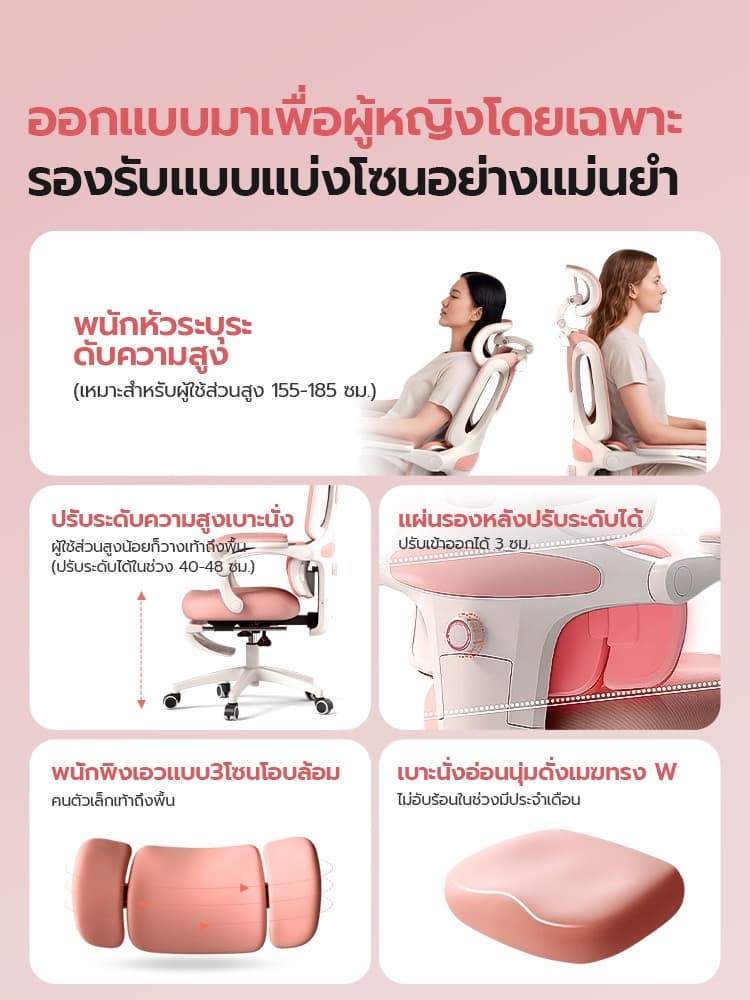 Xpanse X-cherry เก้าอี้สุขภาพ Ergonomic Chair ที่รองเอวพับได้ ระบายอากาศดีเยี่ยม พยุงหลังให้นั่งสบายเหมาะสำหรับทำงานและเล่นเกมยุคใหม่ https://lnwchill.com