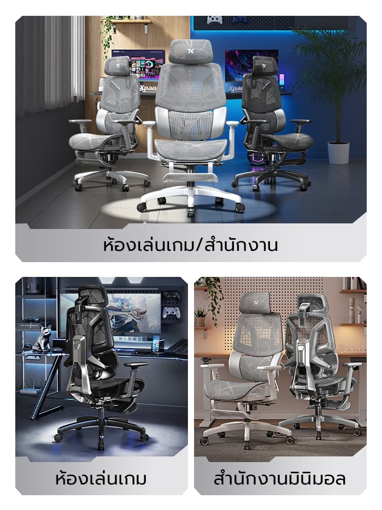 XPANSE LS999 เก้าอี้เพื่อสุขภาพ ระบบปรับสปริงคู่ รองรับเอว 3 โซน นั่งสบายระบายอากาศ ลดอาการปวดหลัง ออกแบบตามหลักสรีรศาสตร์เพื่อประสิทธิภาพการทำงานสูงสุด https://lnwchill.com