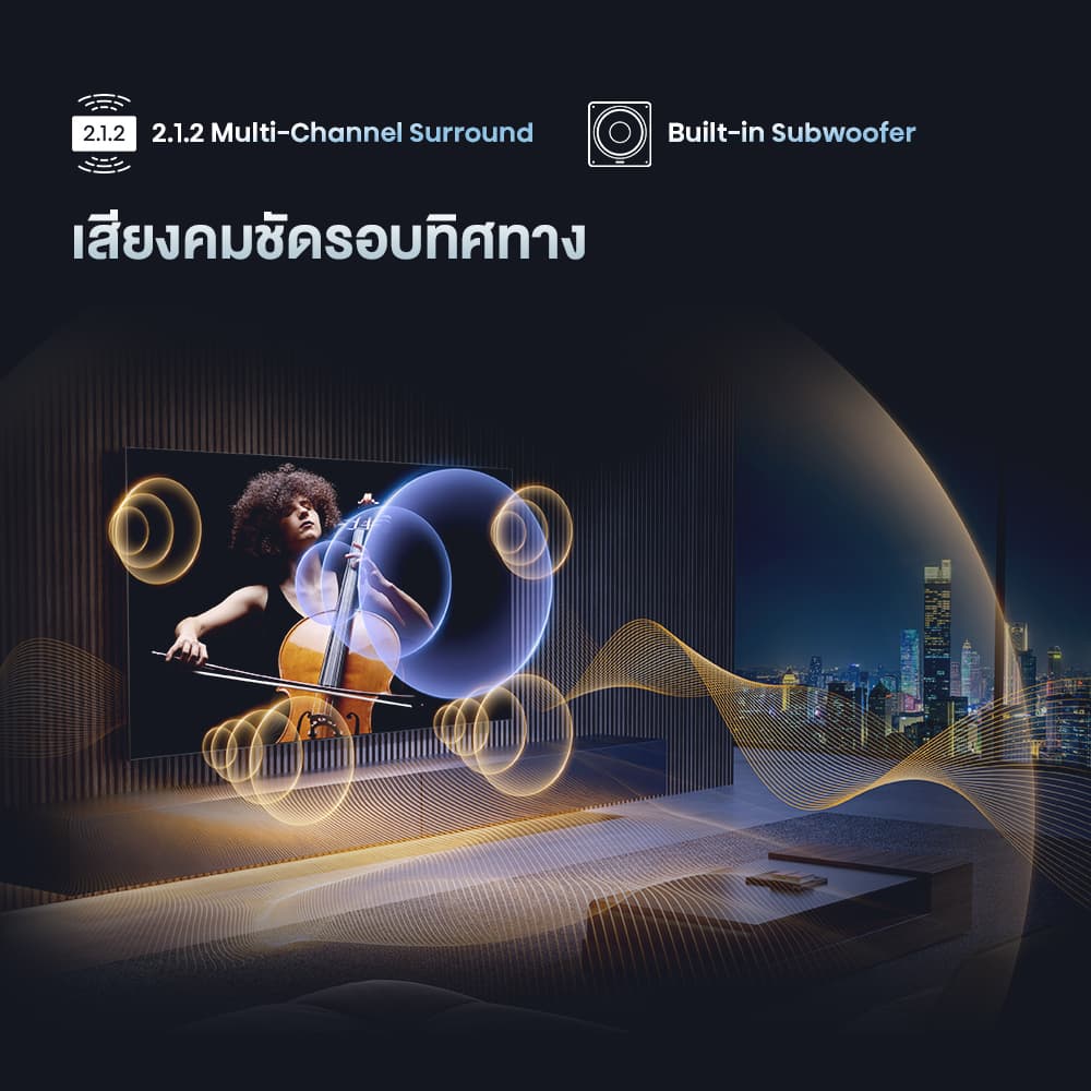 Hisense รุ่น EU7Q สมาร์ททีวี 4K VIDAA Mini-LED Pro ขนาด 55-85 นิ้ว สุดยอดเทคโนโลยีภาพและเสียงเพื่อความบันเทิงสมบูรณ์แบบ https://lnwchill.com