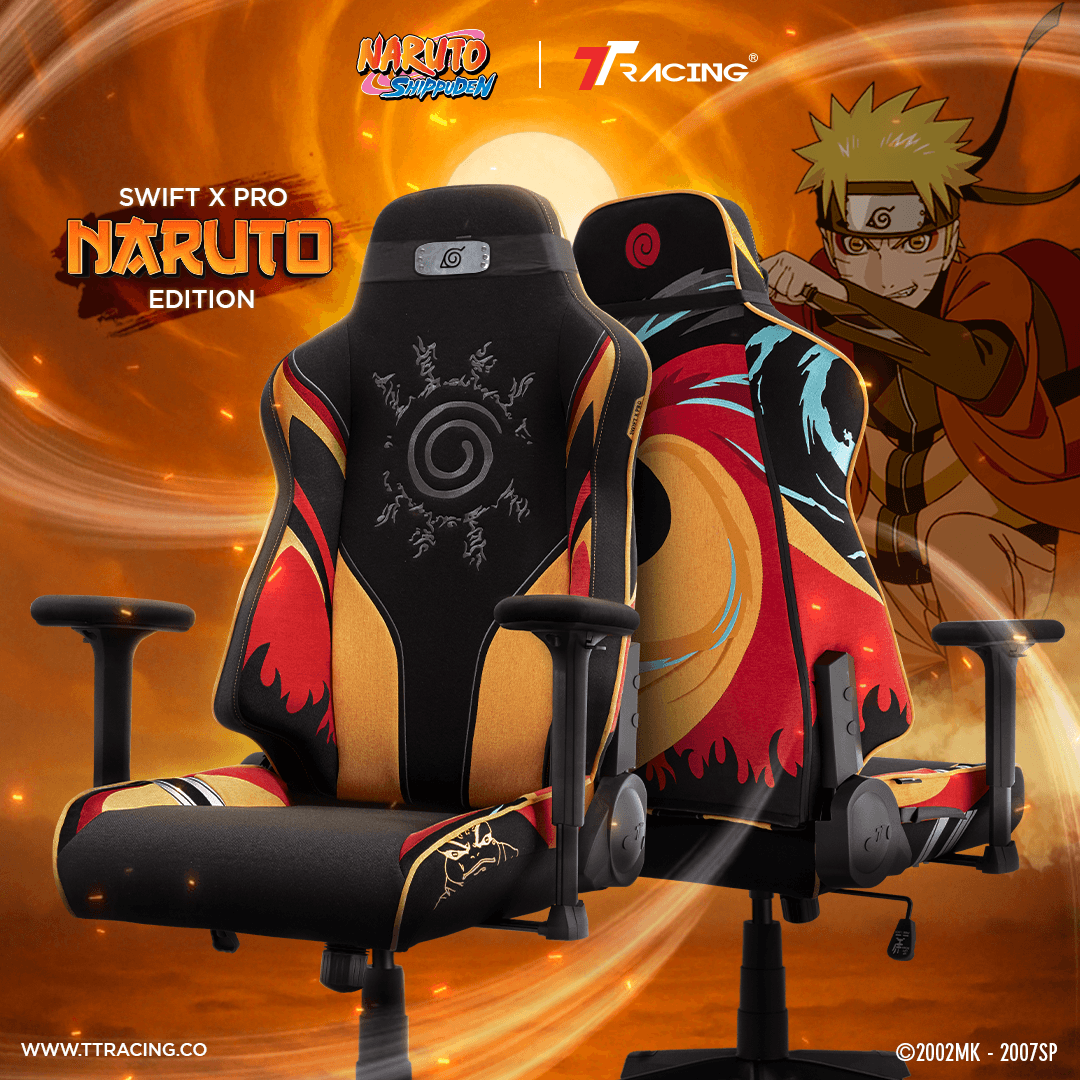 TTRACING Swift X Pro Naruto Edition เก้าอี้เกมมิ่ง ดีไซน์โหมดเซียน ปรับเอน 135 องศา รับประกัน 2 ปี https://lnwchill.com