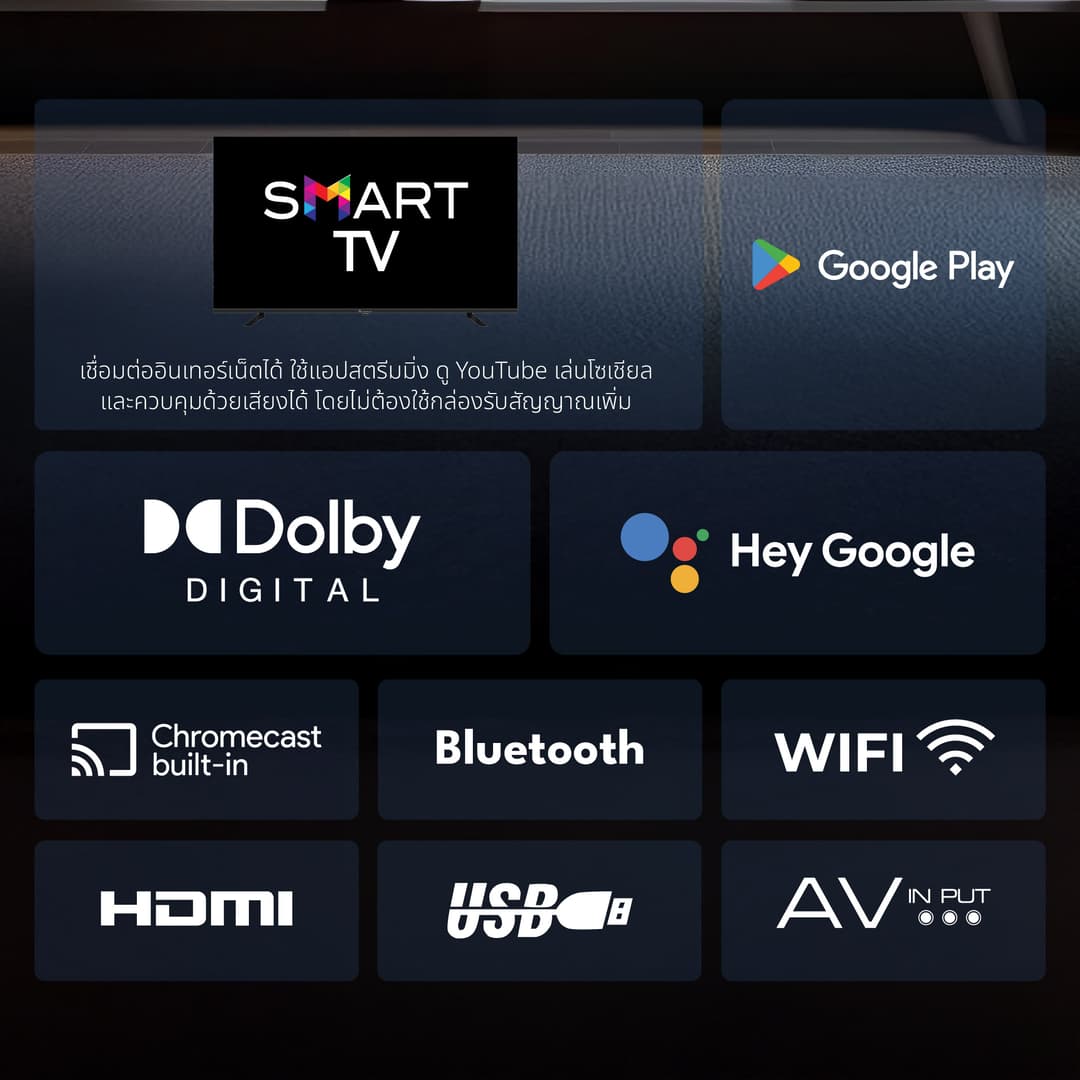 ACONATIC รุ่น 32HS600AN สมาร์ททีวี LED HD 32 นิ้ว Android TV ดีไซน์ไร้ขอบ พร้อมรีโมทสั่งงานด้วยเสียง Voice Control รับประกัน 3 ปี https://lnwchill.com