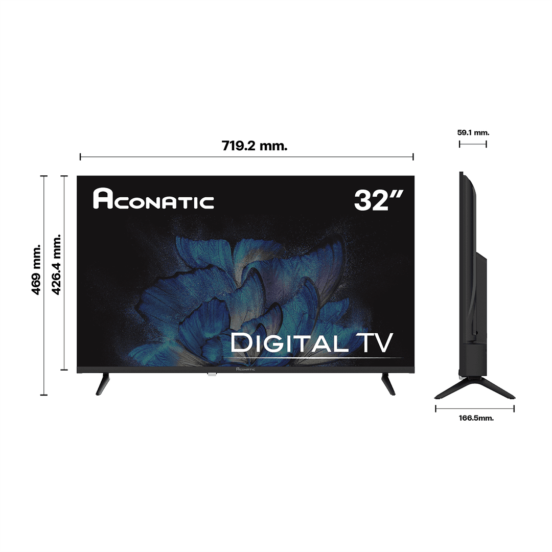 ACONATIC รุ่น 32HD515AN แอลอีดี ดิจิตอลทีวี 32 นิ้ว คมชัดระดับ HD รับชมทีวีดิจิตอลได้ทันทีโดยไม่ต้องใช้กล่องเพิ่มเติม https://lnwchill.com