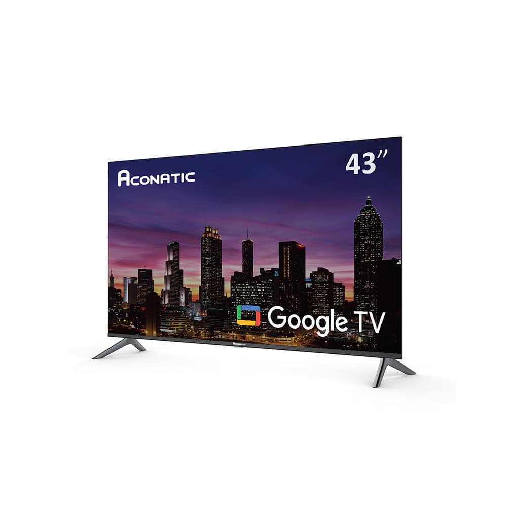 ACONATIC รุ่น 43HS701AN Google TV 43 นิ้ว Full HD LED ดีไซน์ไร้ขอบ Frameless พร้อมผู้ช่วยอัจฉริยะ Google Assistant และรับประกันนาน 3 ปี https://lnwchill.com