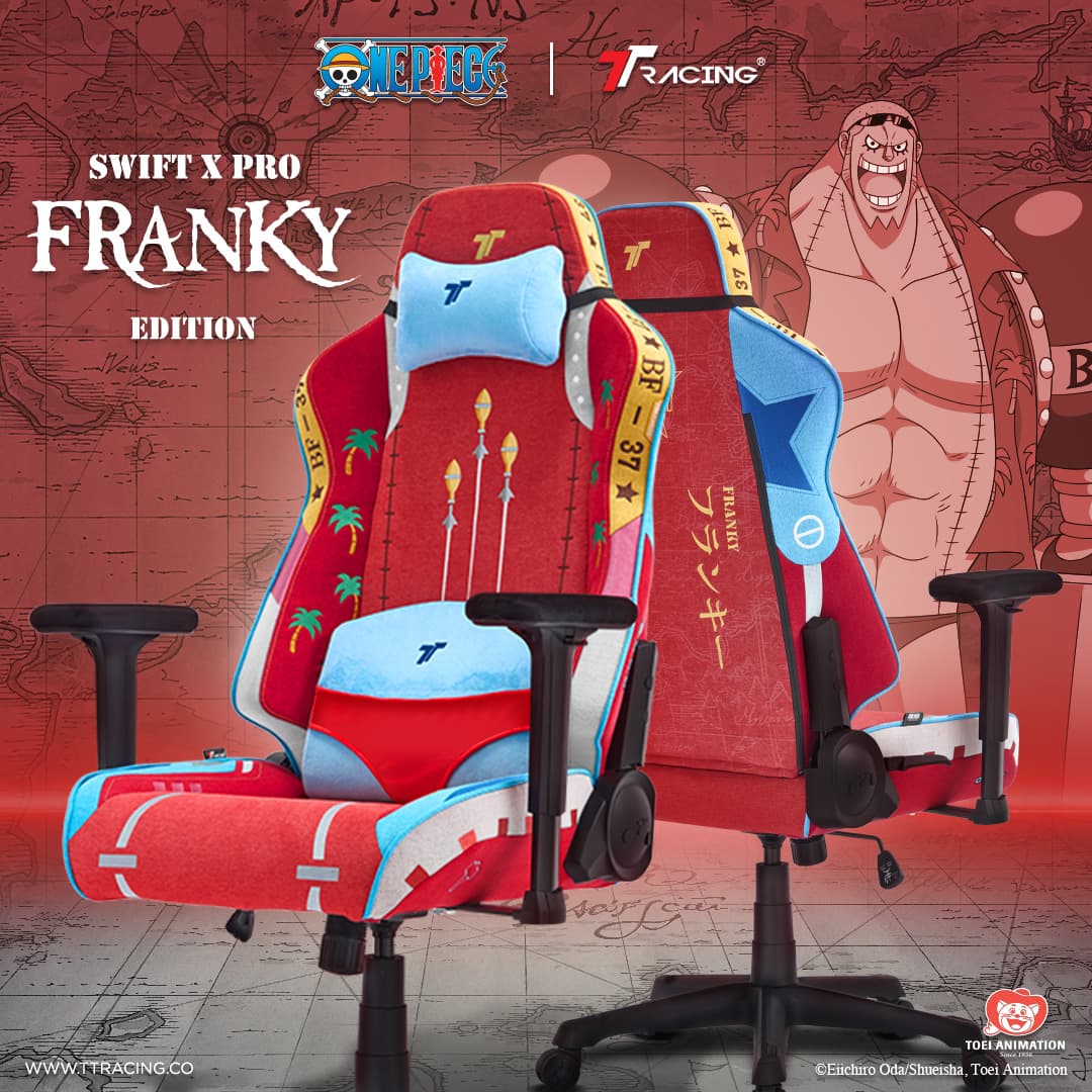 TTRacing รุ่น Swift X Pro Franky Edition เก้าอี้เกมมิ่งผ้า Air Threads ระบายอากาศ ดีไซน์สุดสร้างสรรค์เพื่อความสบายสูงสุด https://lnwchill.com