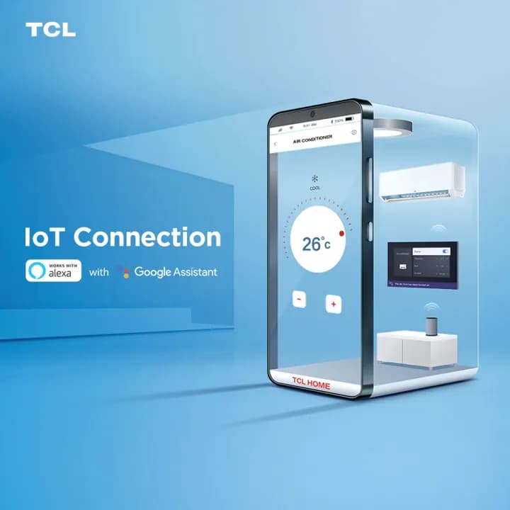 TCL T-PRO TAC-PRO19P แอร์ ขนาด 17,438 BTU ประหยัดไฟเบอร์ 5 แบบ 3 ดาว ระบบ AI Control Inverter เชื่อมต่อ WiFi แอร์ เครื่องปรับอากาศ https://lnwchill.com