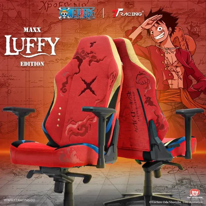TTRacing Maxx Luffy Edition Gaming Chair Seat เก้าอี้เกมมิ่งเพื่อสุขภาพ Ergonomic E-Sport นุ่มสบาย ตามหลักสรีระศาสตร์ เก้าอี้เบาะ นุ่ม เกรดพรีเมี่ยม https://lnwchill.com